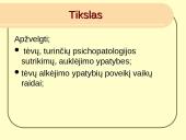 Vaikų ir tėvų psichopatologijos ryšys su auklėjimo ypatumais 3 puslapis