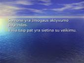 Veiklos apibūdinimas. Žmogaus aktyvumas 14 puslapis