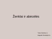 Ženklai ir abėcėlės