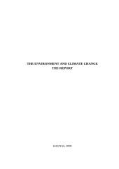 The environment and climate change