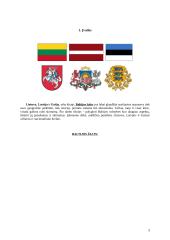 Lietuva, Latvija ir Estija – panašumai ir skirtumai 3 puslapis