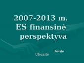 2007-2013 metų Europos Sąjungos (ES) finansinė perspektyva