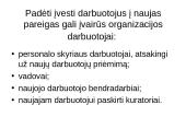 Darbuotojo adaptacijos proceso sudedamosios dalys  13 puslapis