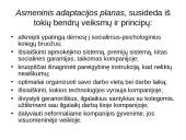 Darbuotojo adaptacijos proceso sudedamosios dalys  17 puslapis