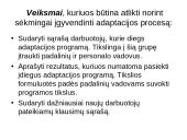 Darbuotojo adaptacijos proceso sudedamosios dalys  19 puslapis