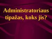 Administratoriaus tipažas
