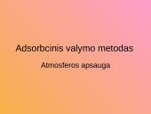 Adsorbcinis valymo metodas