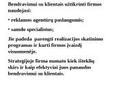 Bendravimo su klientais analizė 2 puslapis