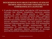Biocheminiai nuovargio  faktoriai 9 puslapis