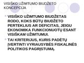 Biudžeto deficito ir valstybės skolos balansavimas 8 puslapis