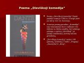 Dantė "Dieviškoji komedija" - pagrindinės kūrinio nagrinėjamos temos 3 puslapis