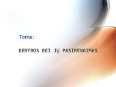 Derybos bei pasirengimas joms