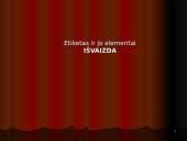 Etiketas ir jo elementas - išvaizda