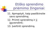 Etiškas sprendimo priėmimas 18 puslapis