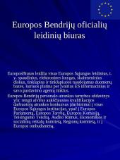 Europos Sąjunga ir jos institucijos 20 puslapis