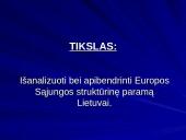 Europos Sąjungos (ES) struktūriniai fondai - Lietuva