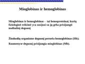 Globinų vaidmuo pernešant deguonį 2 puslapis