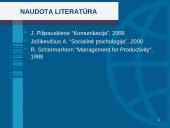 Grįžtamasis ryšys komunikacijos procese 11 puslapis