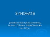 Įmonės analizė: marketingo tyrimų agentūra "Synovate"