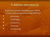 Informacijos svarba vadyboje 11 puslapis