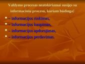 Informacijos svarba vadyboje 19 puslapis