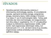 Informacinių sistemų poveikis organizacijos vidinei veiklai 17 puslapis