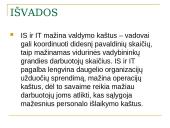Informacinių sistemų poveikis organizacijos vidinei veiklai 18 puslapis