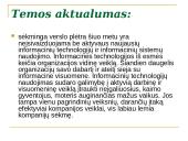 Informacinių sistemų poveikis organizacijos vidinei veiklai 3 puslapis