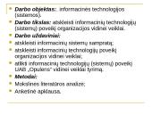 Informacinių sistemų poveikis organizacijos vidinei veiklai 4 puslapis
