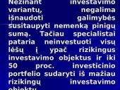 Investavimo sprendimo procesas 13 puslapis
