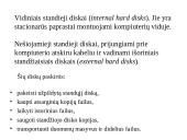 Išorinės atminties įrenginiai 15 puslapis