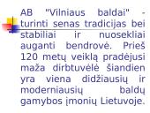 Kainodaros organizavimas AB "Vilniaus baldai" 2 puslapis