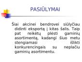 Kainodaros organizavimas AB "Vilniaus baldai" 11 puslapis