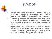 Kainodaros organizavimas AB "Vilniaus baldai" 10 puslapis