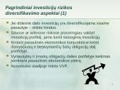 Kapitalo rinkos ir portfelio diversifikavimo teorijos 17 puslapis
