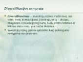 Kapitalo rinkos ir portfelio diversifikavimo teorijos 9 puslapis