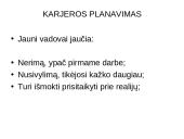 Karjeros planavimo žingsniai 6 puslapis