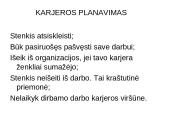 Karjeros planavimo žingsniai 8 puslapis