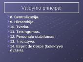 Klasikinės organizacijos teorijos mokykla: H. Fayol vadybos principai 7 puslapis