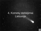 Kometos - jų skirstymas, sandara ir stebėjimas 12 puslapis