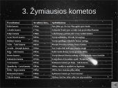 Kometos - jų skirstymas, sandara ir stebėjimas 8 puslapis