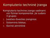 Kompiuterio techninė įranga ir sandara 2 puslapis