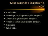 Kompiuterio sandara ir pagrindinės kompiuterio dalys 13 puslapis