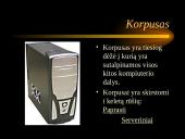 Kompiuterio sandara ir pagrindinės kompiuterio dalys 10 puslapis