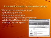 Kompiuteris kiekvieno iš mūsų kasdieniniame gyvenime 4 puslapis