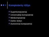 Kompiuteris. Informacinė visuomenė 3 puslapis