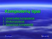 Kompiuterių raida bei tipai 11 puslapis