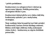 Konkurencijos agresyvumo analizė 9 puslapis