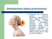 Kosmetologo darbo aplinkos sąlygos ir jų poveikis sveikatai 17 puslapis