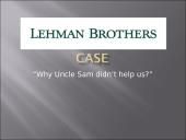 Lehman Brothers case study